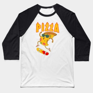 Pizza Skater Baseball T-Shirt